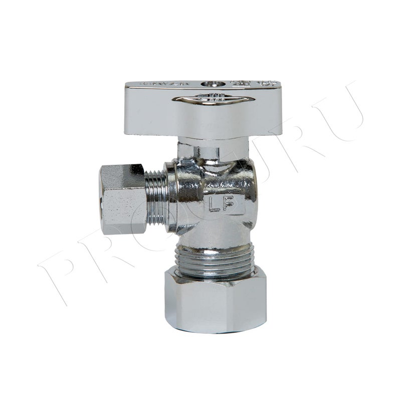 PROCURU [10-Pack] PROCURU Heavy Duty Angle Stop Valve 1/2" Nominal (5/8" OD) Compression x 3/8" OD, 1/4-Turn Operation (PCAS12-10P) - Image 4